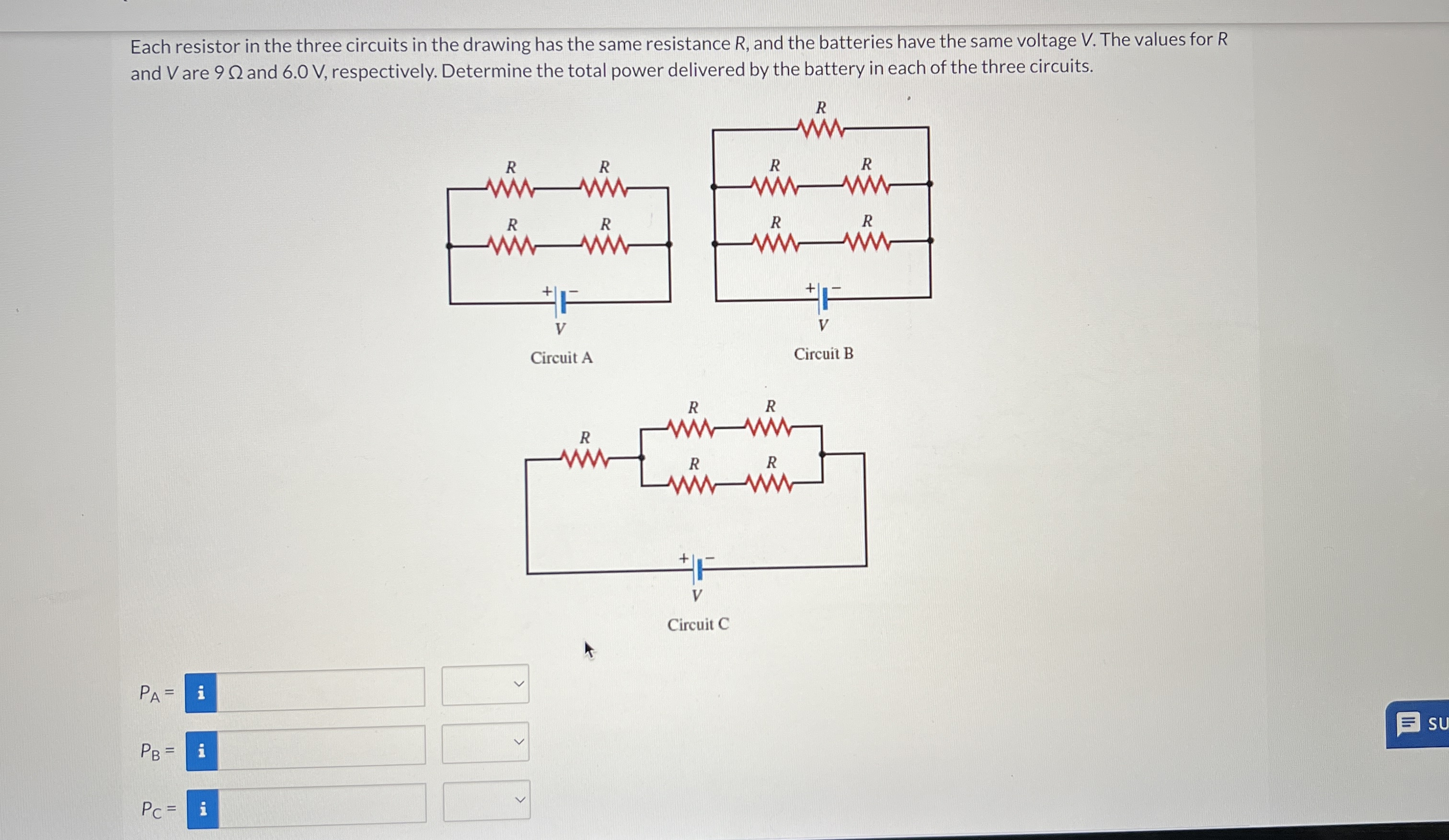 R2 WwwWw RA B WW WW R3 Units NumberEach resistor in the