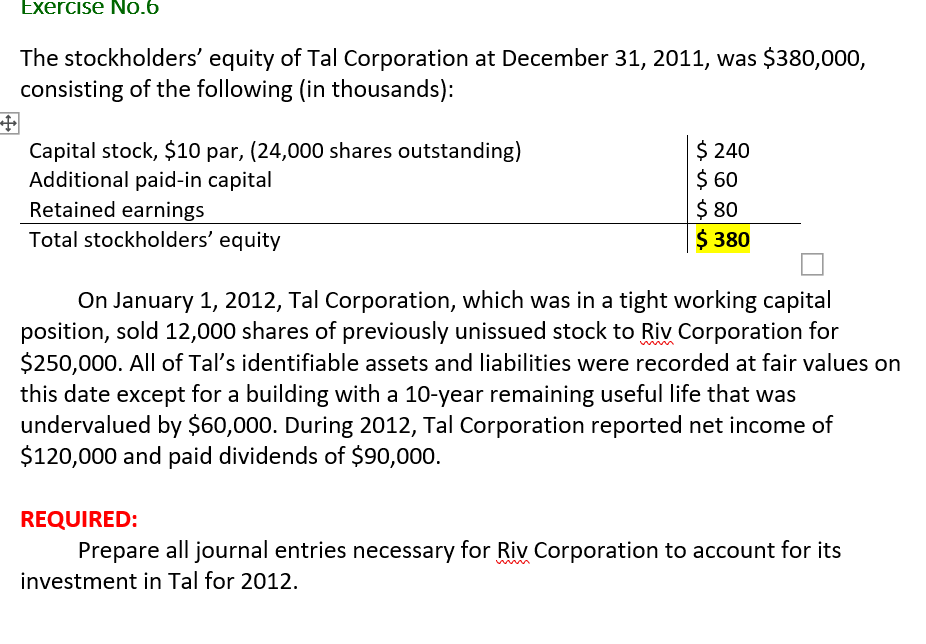 explain the answer in an easy and understand way Exercise No.b The