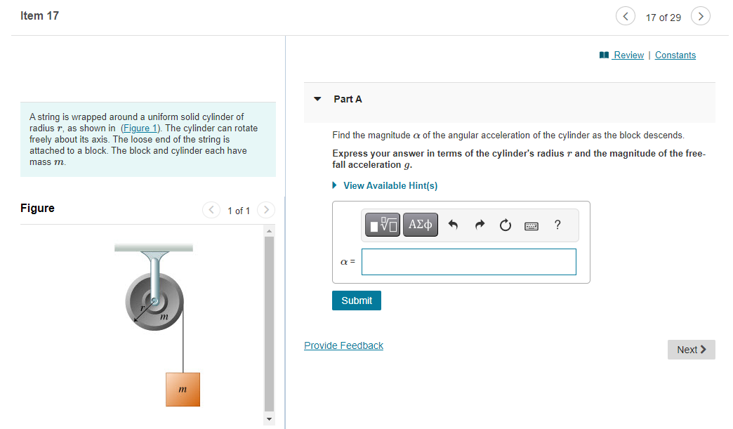 about a horizontal, frictionless axle that is stationary. The disk is initially