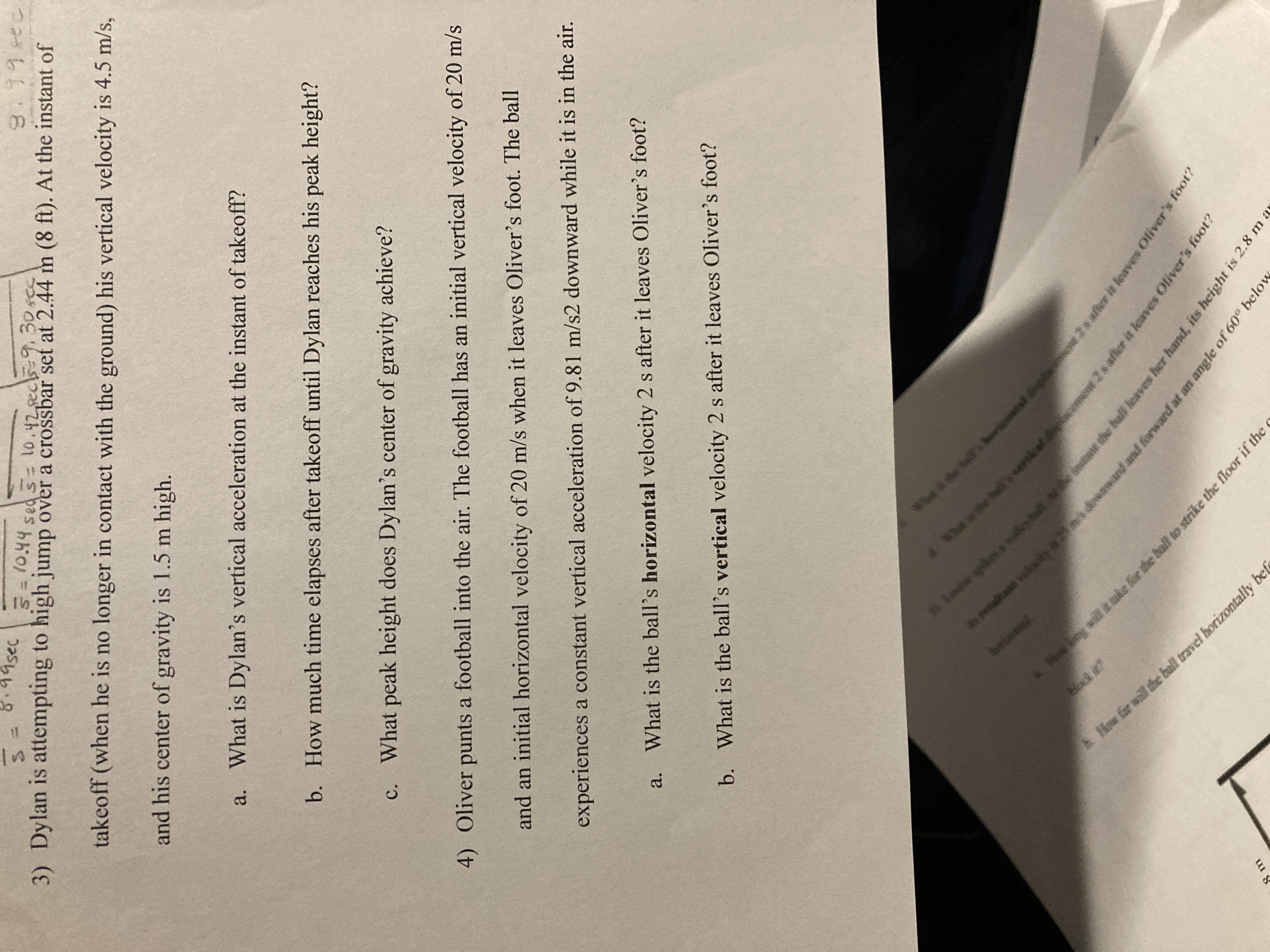 S = 019 9 sec 5 = 10.44 sed 5= 10.