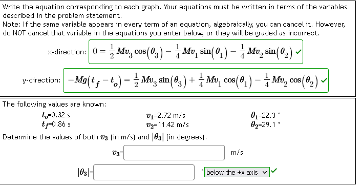  Write the equation corresponding to each graph. Your equations must be