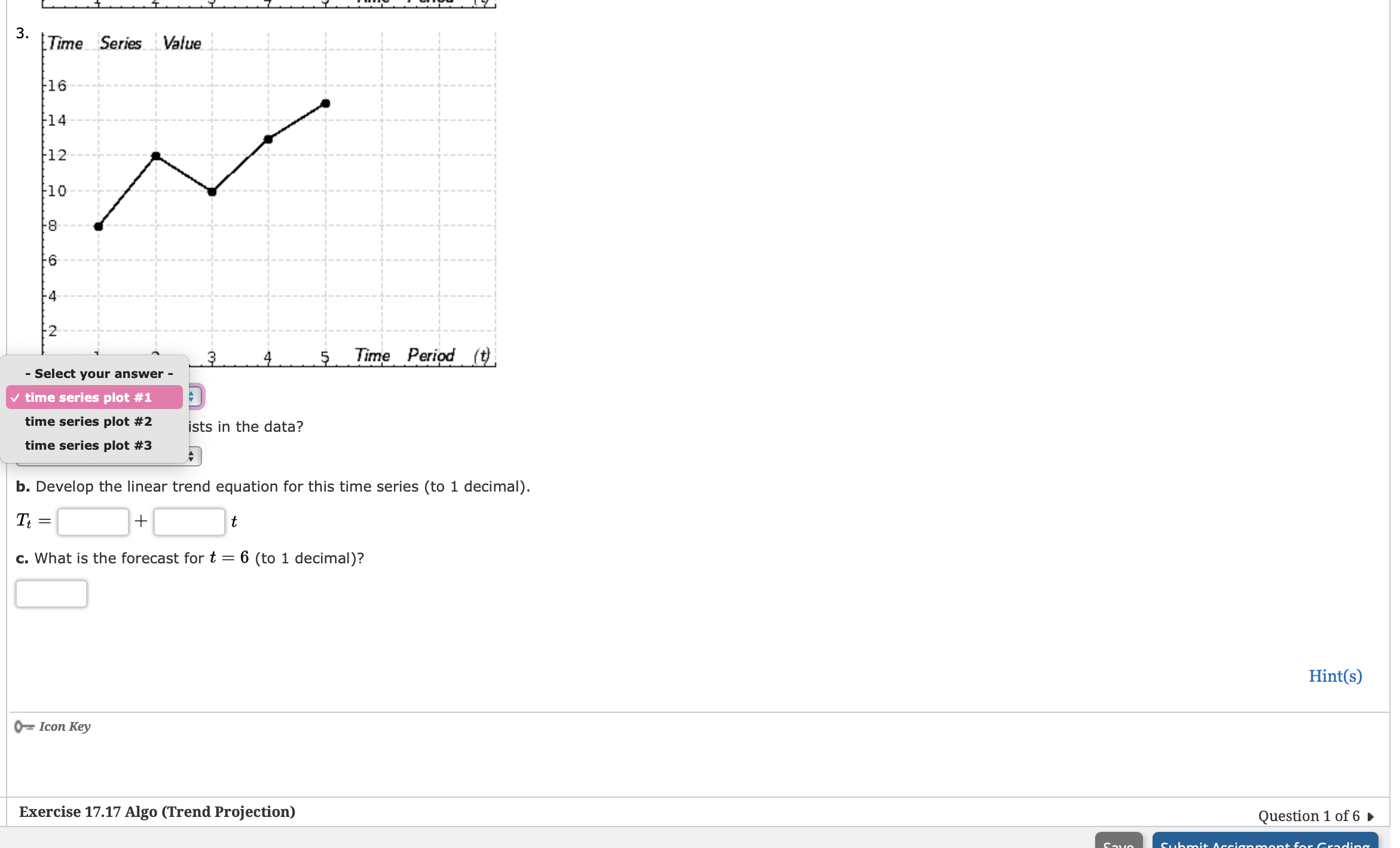 10 -8 6 3 4 5 Time Period (t) 3. Time Series