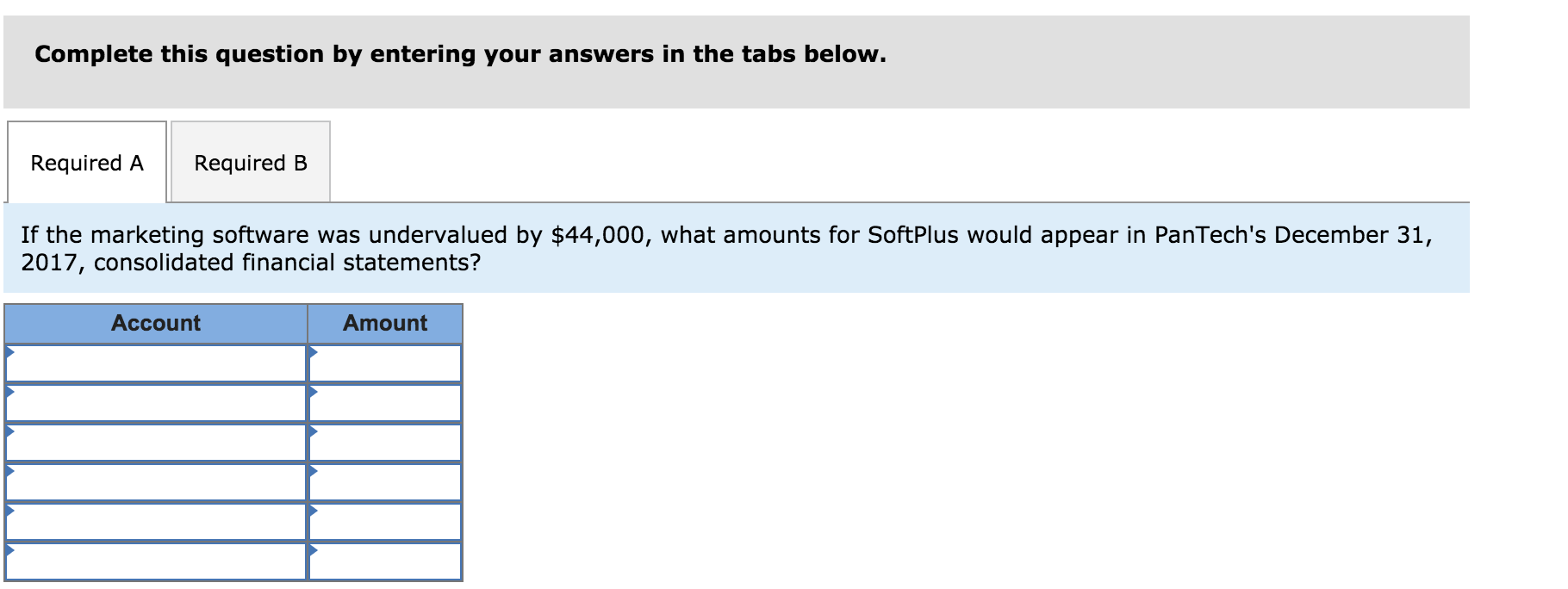 Please solve the following problem. On December 31, 2017, PanTech Company