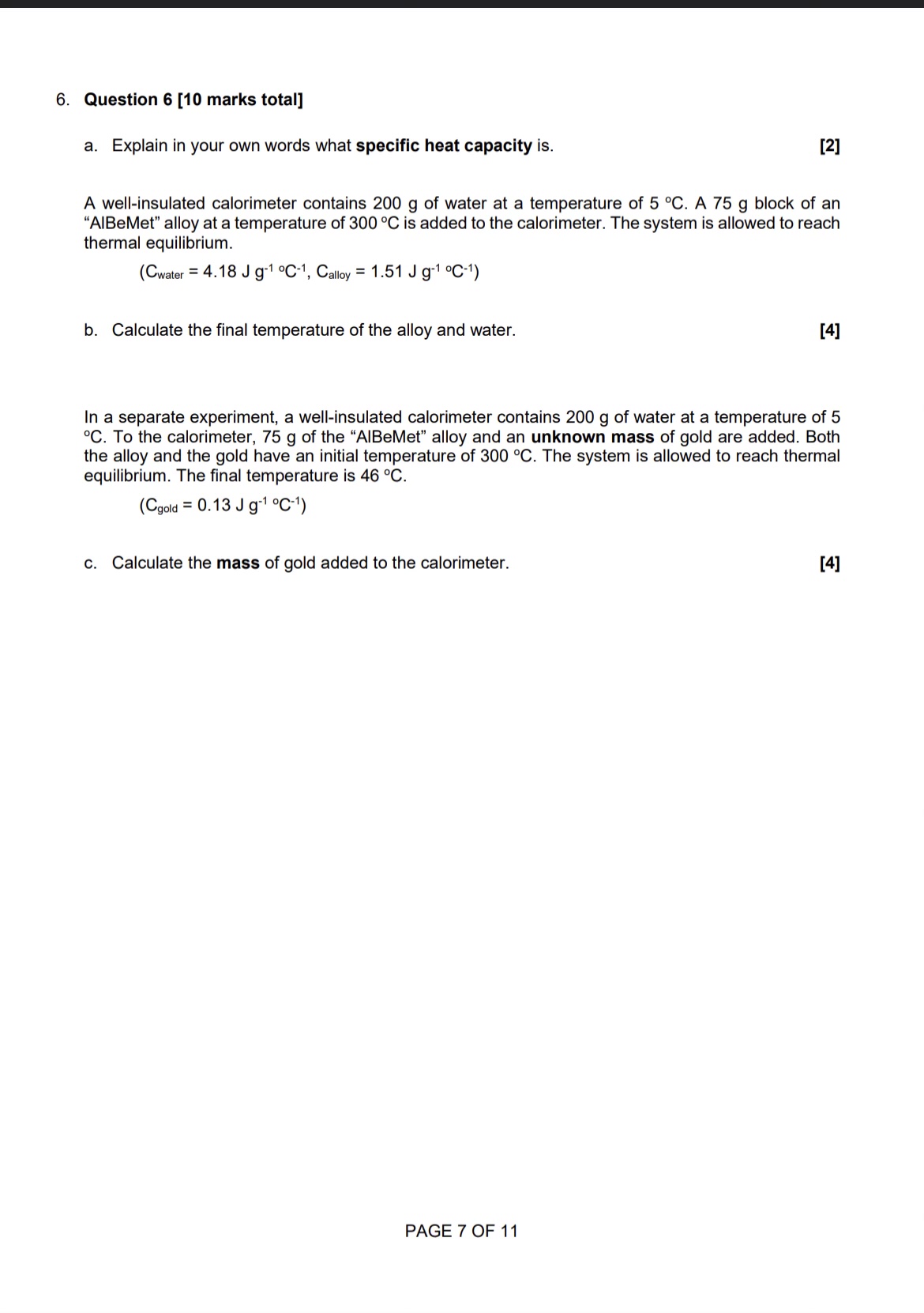 tensile force of 900 N is applied. [2] d. Determine the length