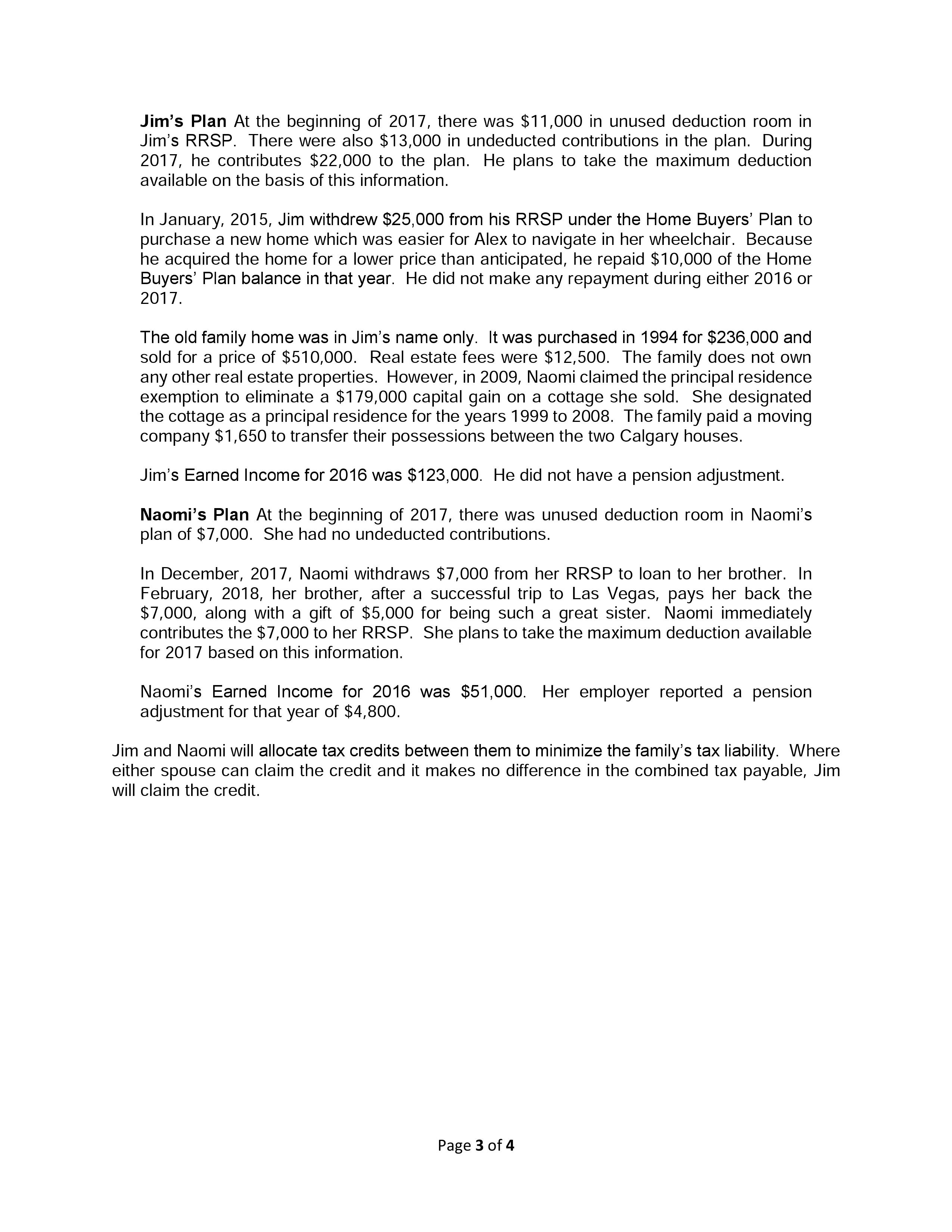 Payable Assignment 2 Tax Return to be Completed in Excel Jim Holden