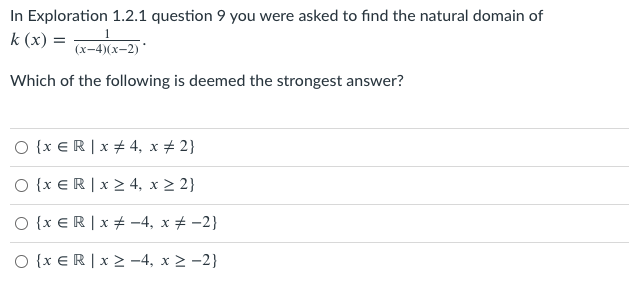 a function from M to N?9. What is the natural domain of