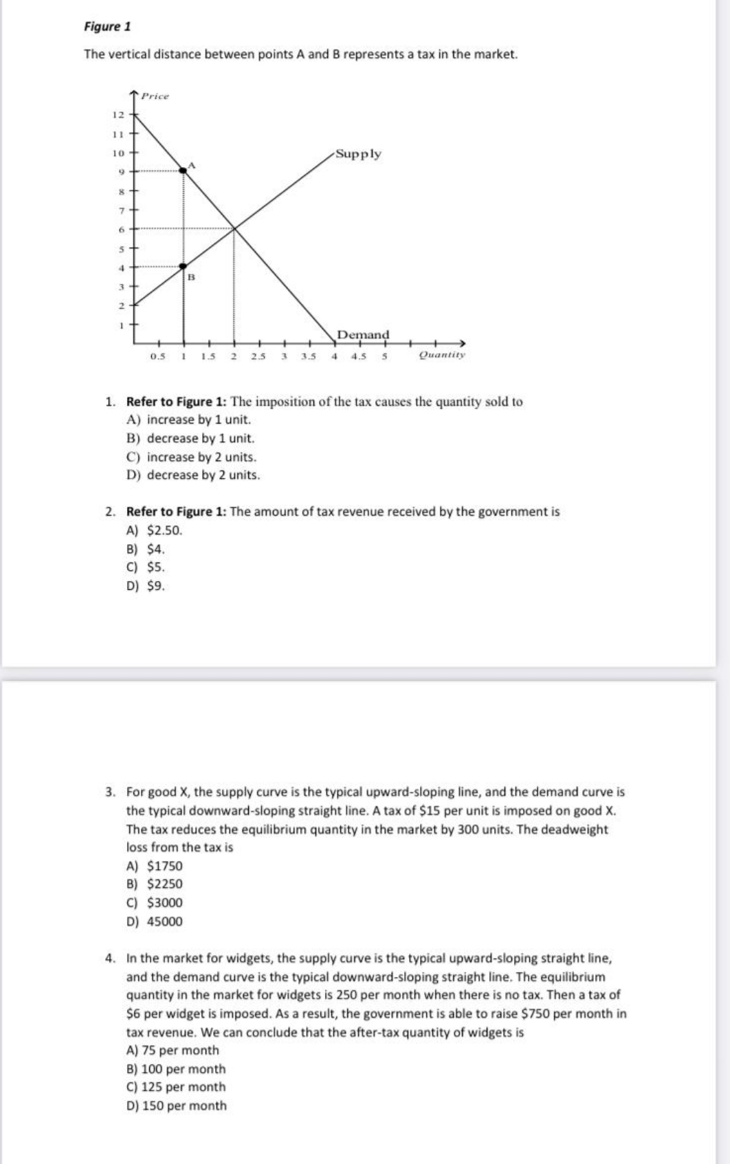 answer fast pls Figure 1 The vertical distance between points A and
