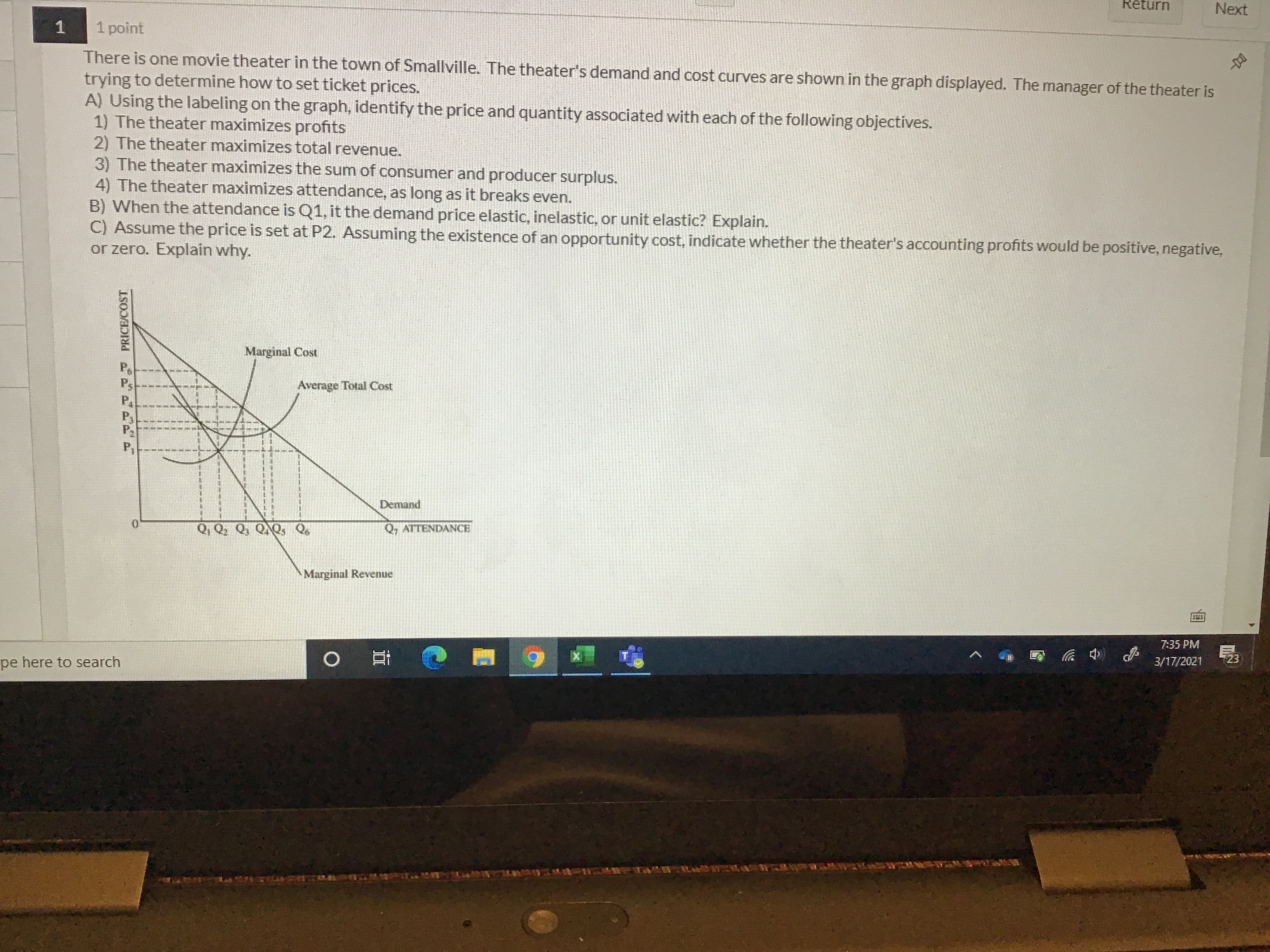 How do I answer this question Return Next 1 1 point There