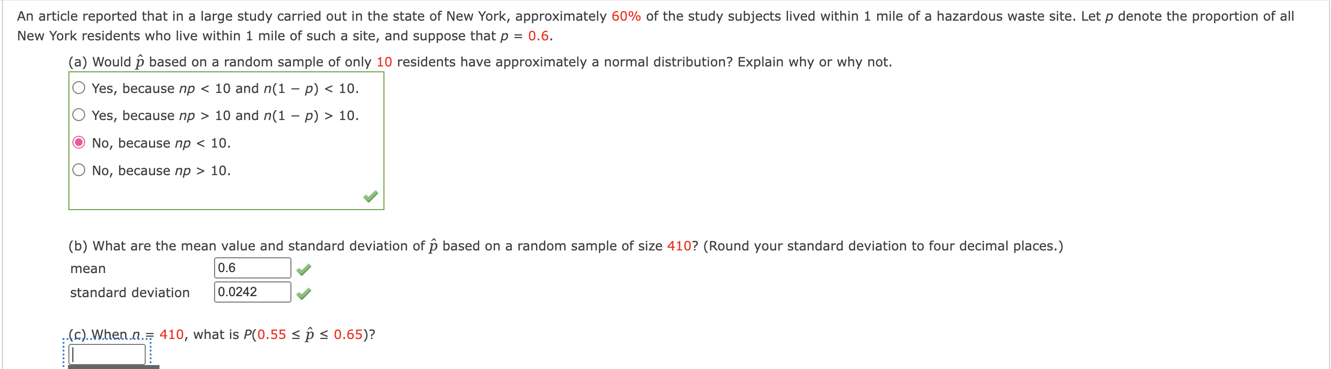 in the state of New York, approximately 60% of the study subjects