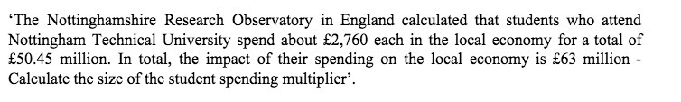 'The Nottinghamshire Research Observatory in England calculated that students who attend Nottingham