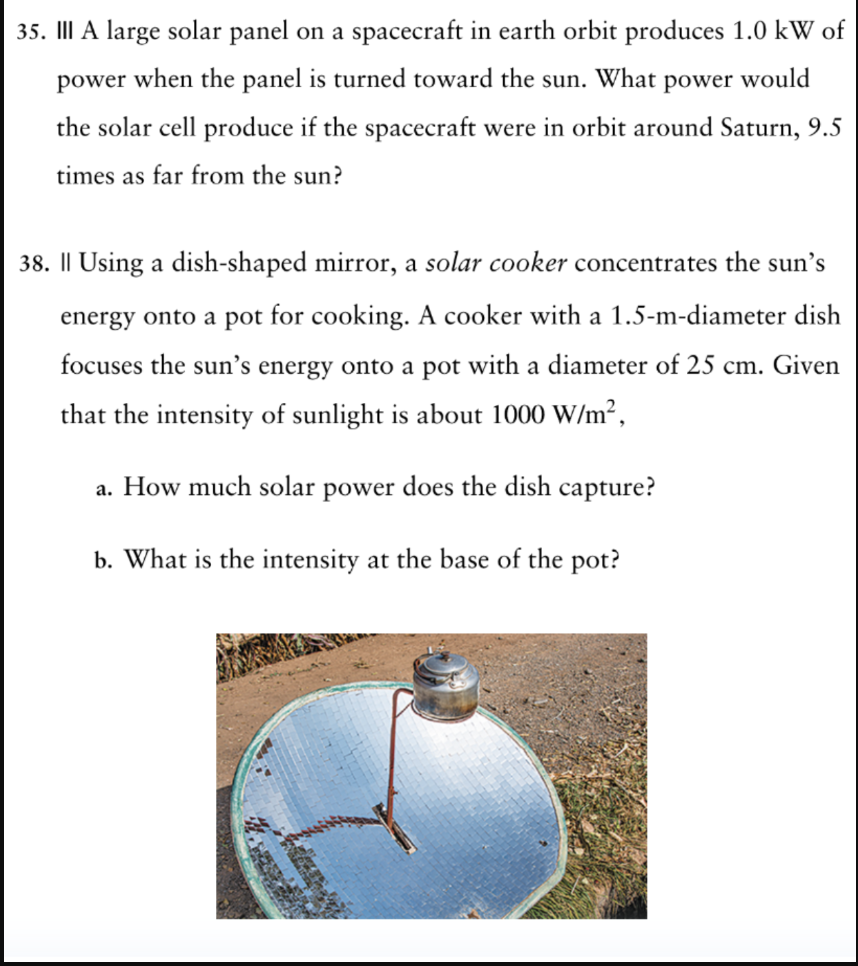 35. III A large solar panel on a spacecraft in earth