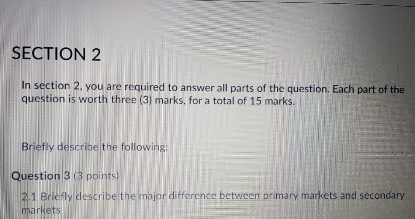 then (10 ) multiple choice questions. Each question is worth one (1)