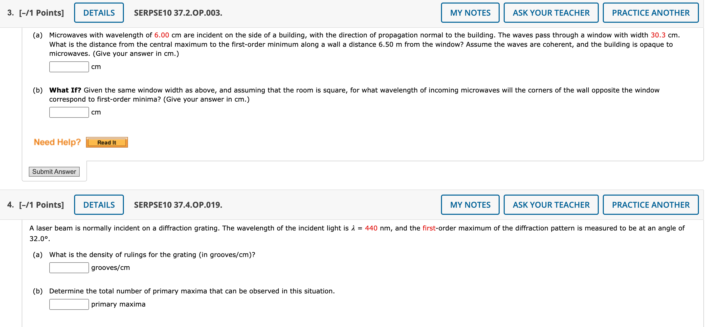  3. [-/1 Points] DETAILS SERPSE10 37.2.OP.003. MY NOTES ASK YOUR TEACHER