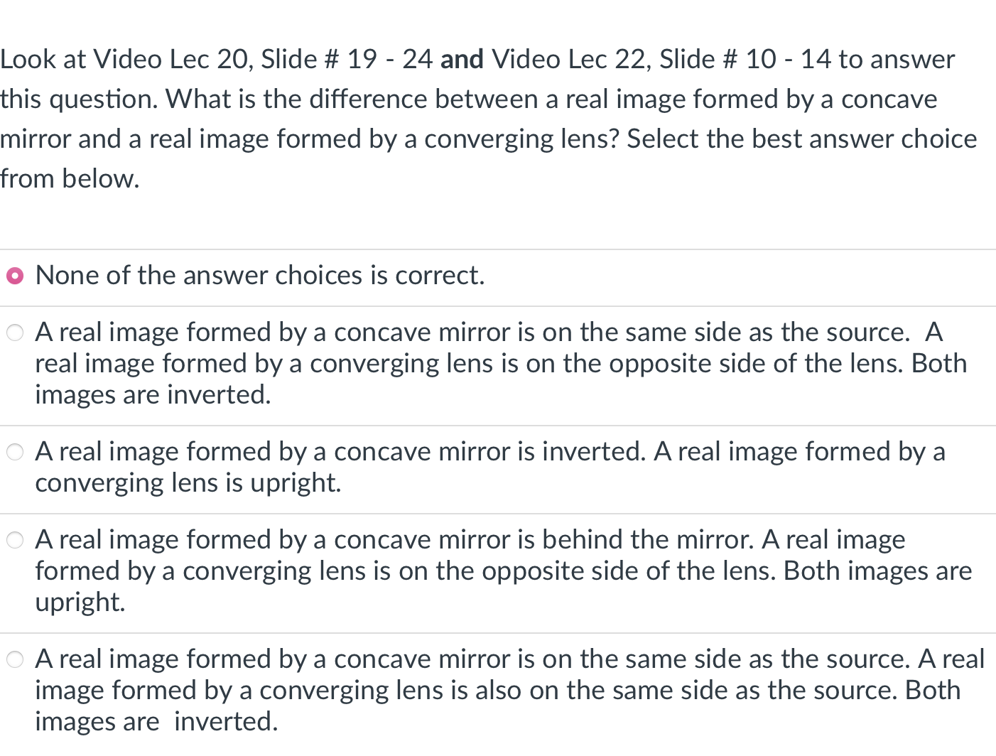 Look at Video Lec 20, Slide # 19 - 24 and