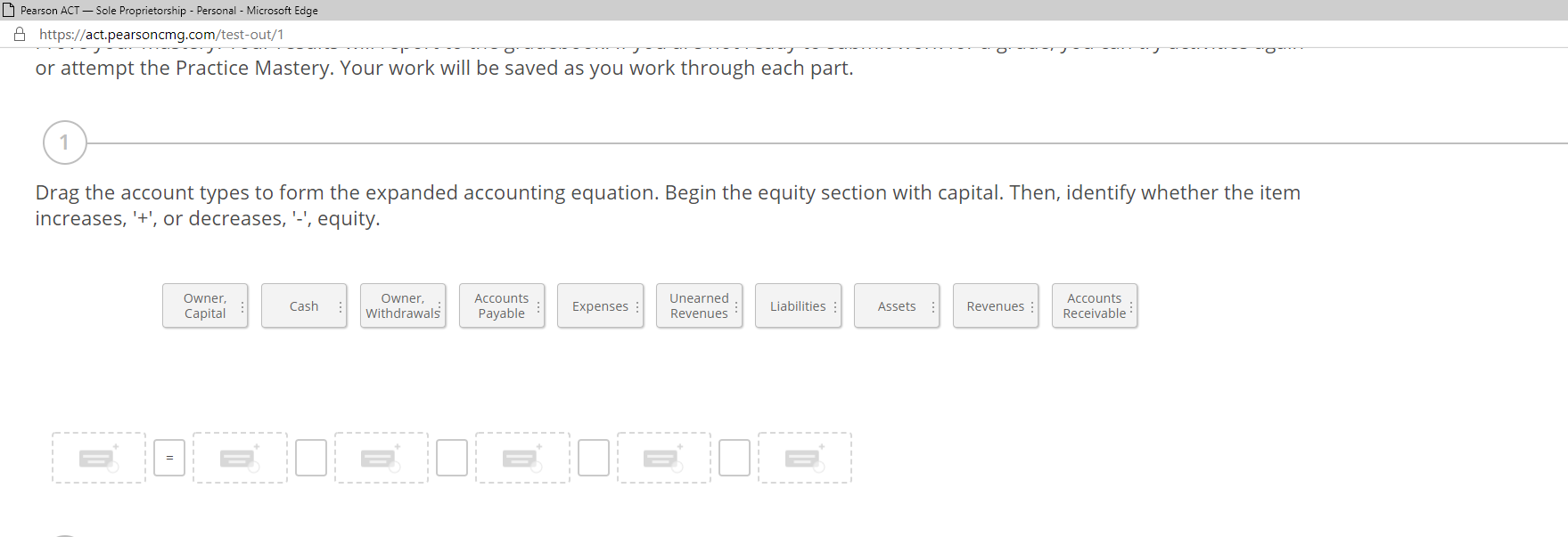 I have attached my question below Pearson ACT - Sole Proprietorship