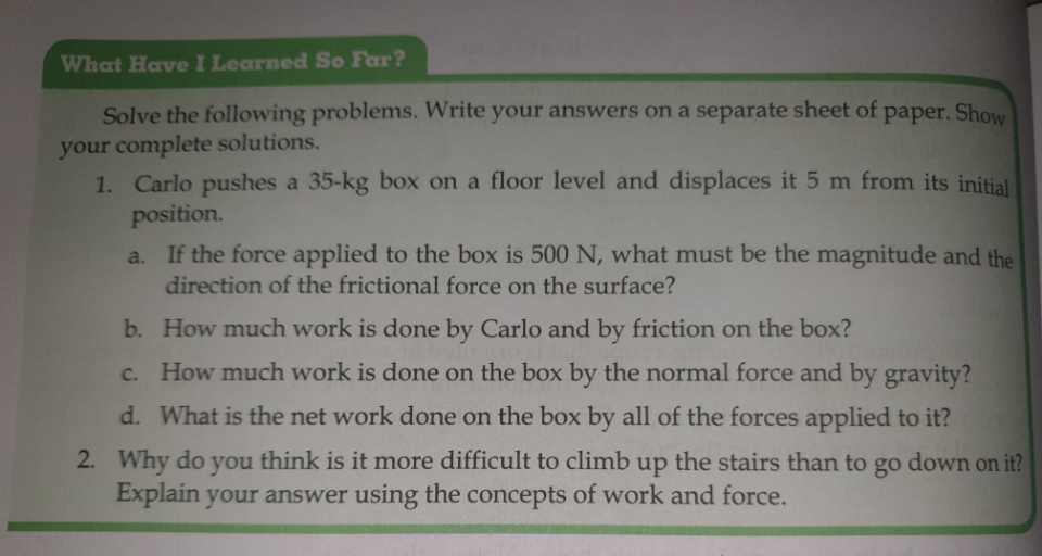  Complete solutions need for all handwriting possible?? What Have I Learned