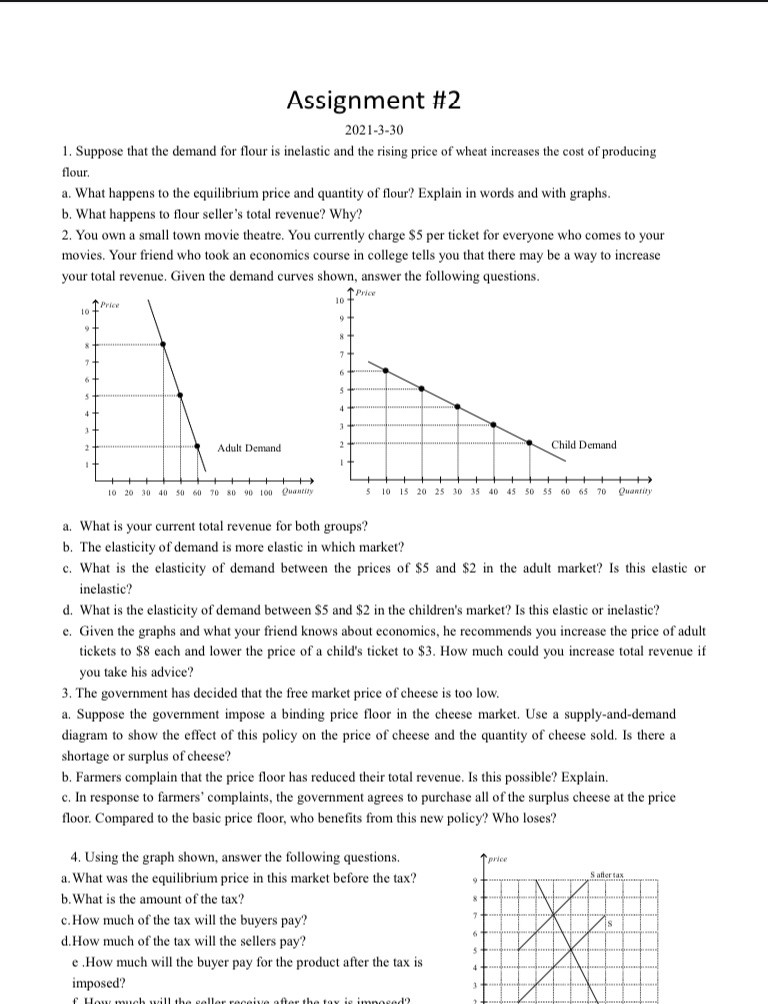 inelastic and the rising price of wheat increases the cost of producing