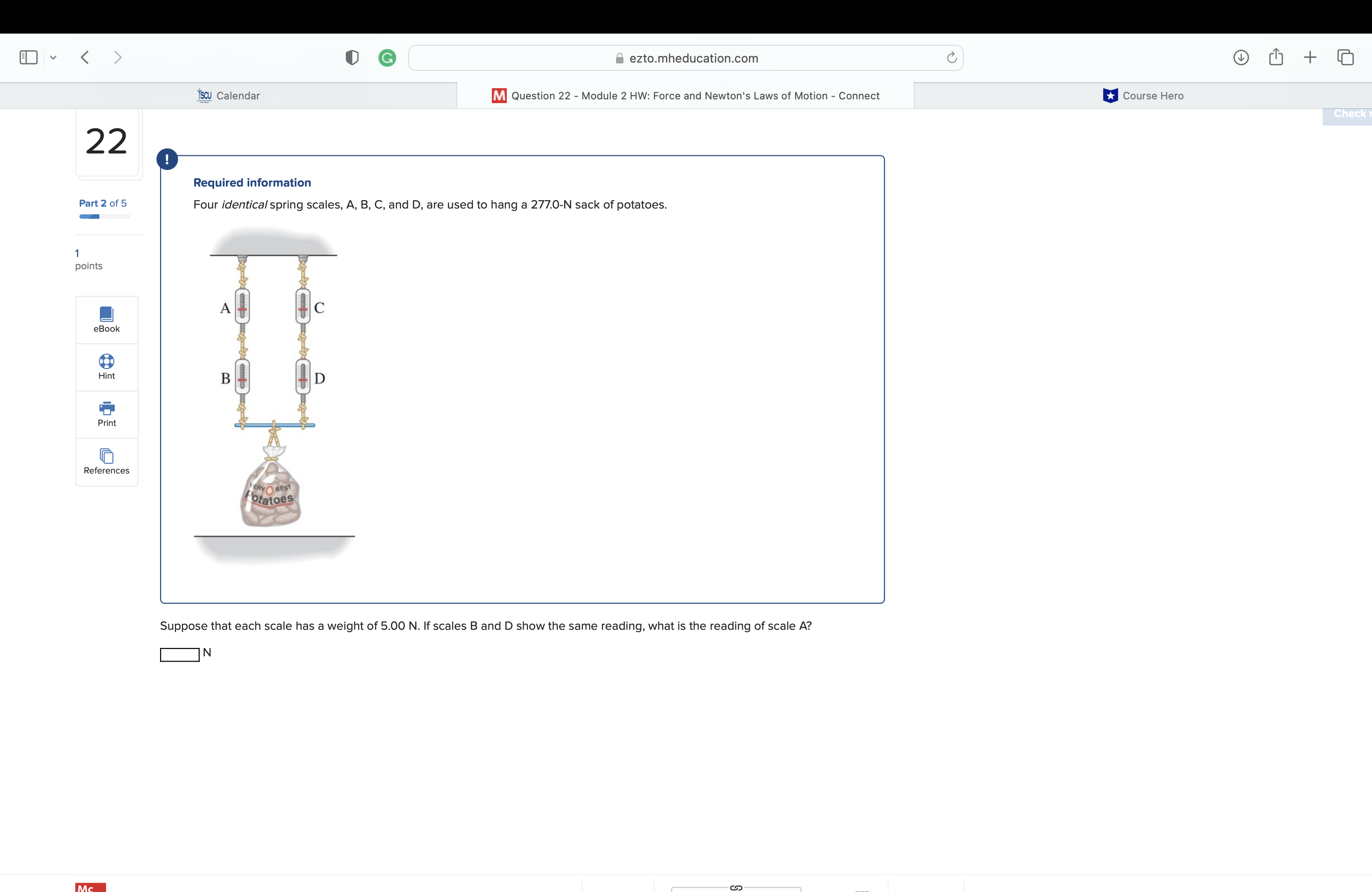  [ v ezto.mheducation.com C YScu Calendar M Question 22 - Module