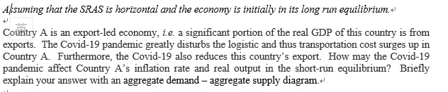 on infla- tion; the long-run aggregate supply (LRAS) line, which marks Inflation