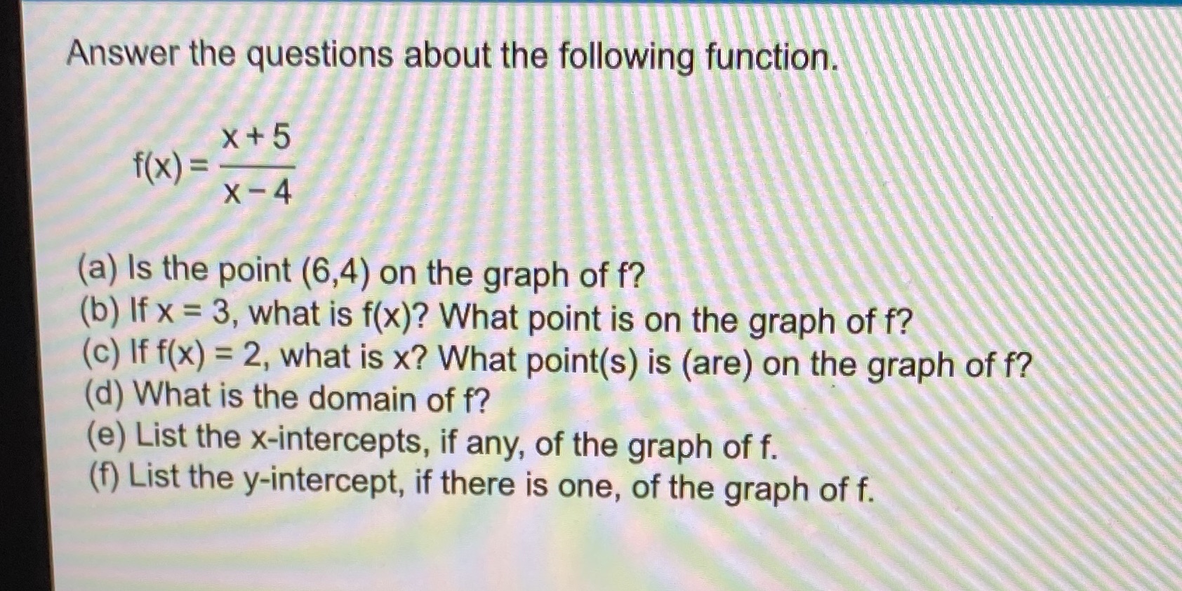 I need help on this question Answer the questions about the following