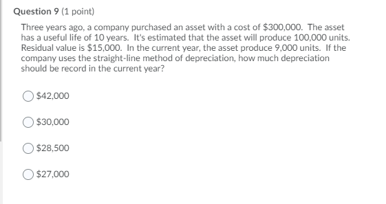  Multiple Choice Accounting Problems (Simple) Question 10 [1 point] Albanv Inc