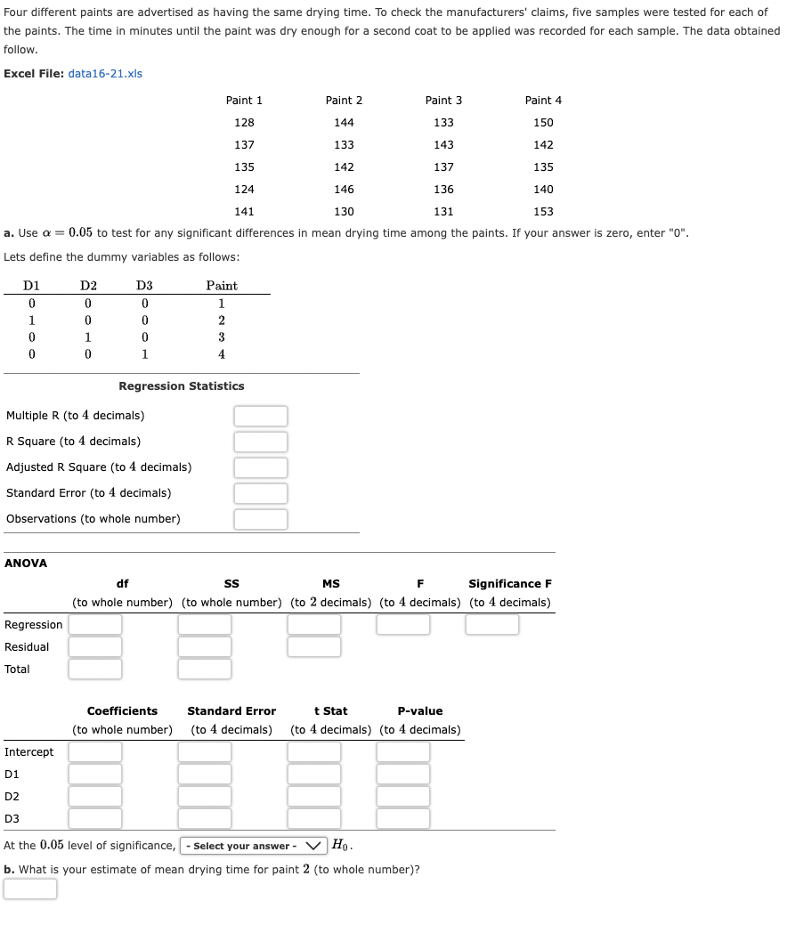 To check the manufacturers' claims, five samples were tested for each of