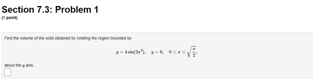 y = 0, x = 0, and a = 1 about the