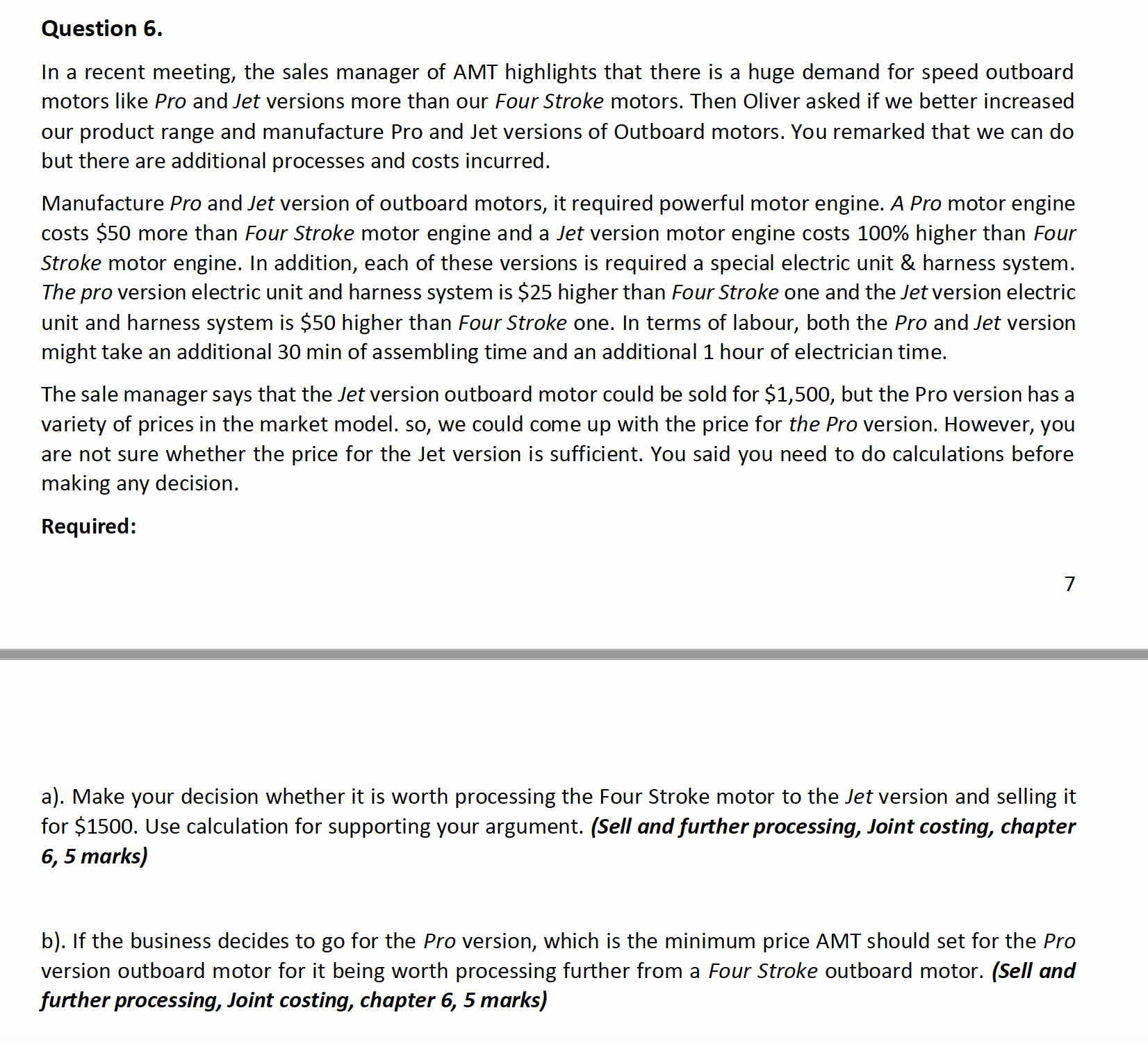 year for supervising the production and the casual staff. The machine maintenance
