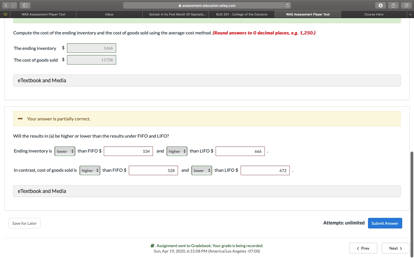 Its First Month Of Operation.. BUS 201 - College of the Canyons