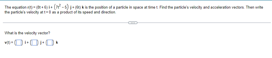 as vectors on the curve. . . . The velocity vector at