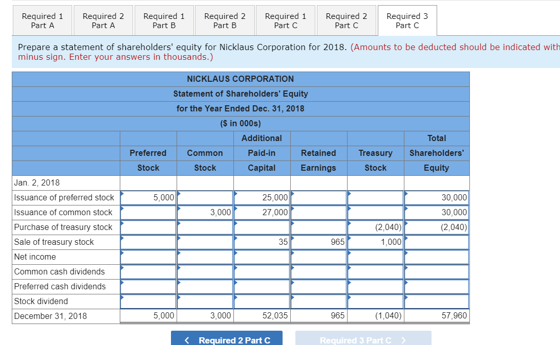 1 Required 2 Required 1 Required 2 Required 3 Part A Part