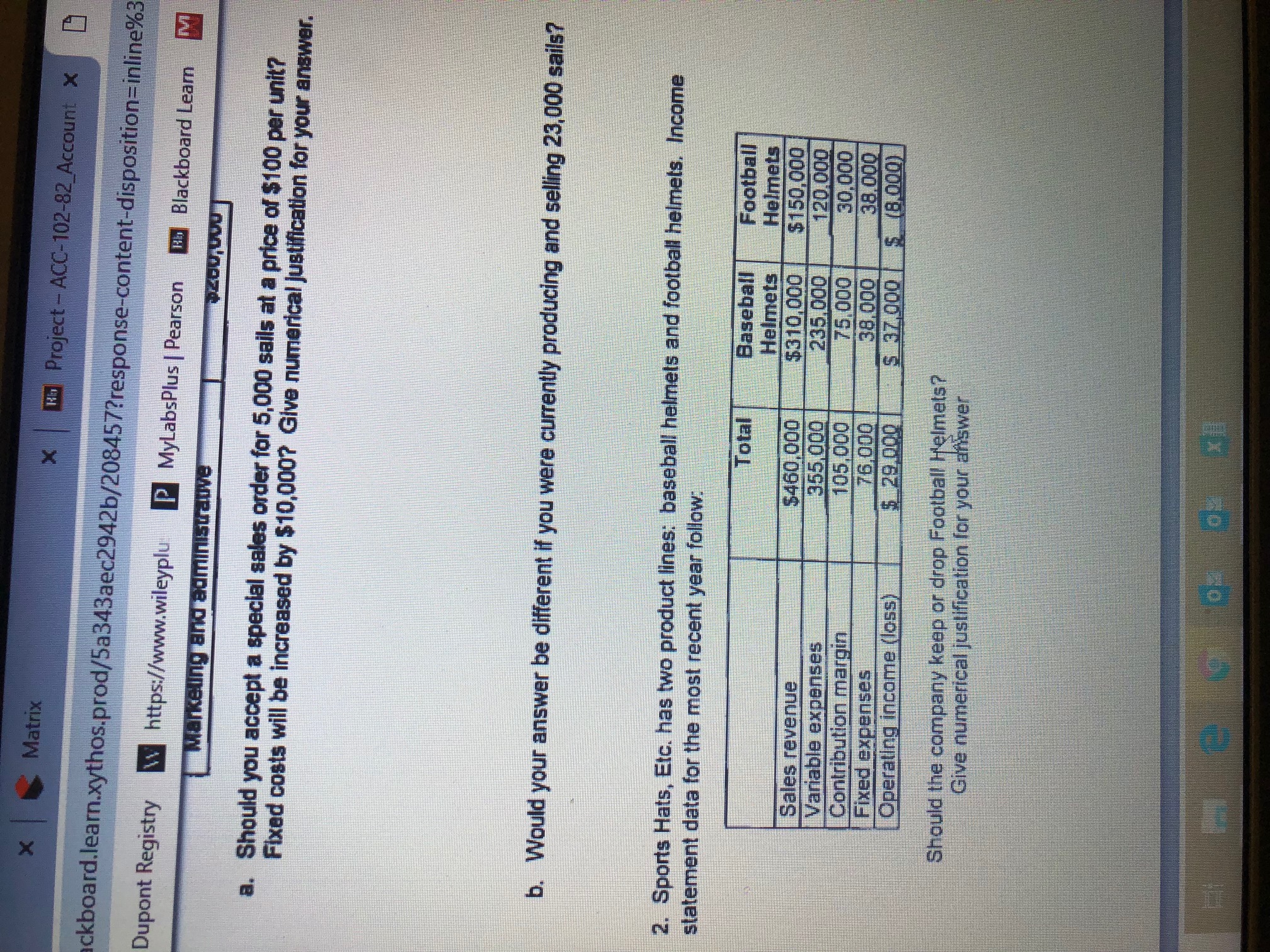  Matrix * Project - ACC - 102 -82 Account x Ickboard