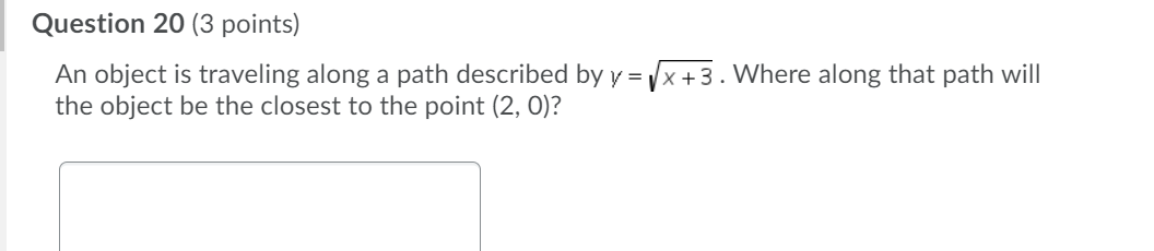 (3 points) A triangle with constant base b and height h is