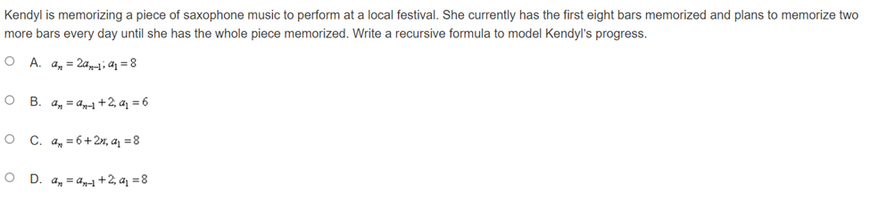 to memorize two more bars every day until she has the whole