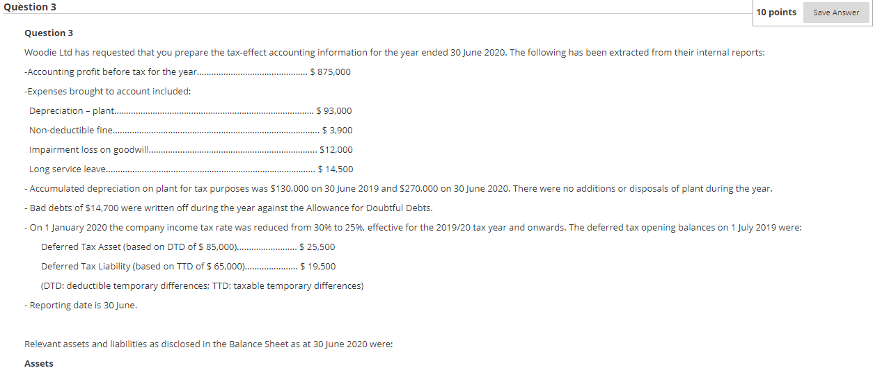 June 2020 were: Assets Accounts Receivable........... .....: $ 250,000 Less: Allowance for