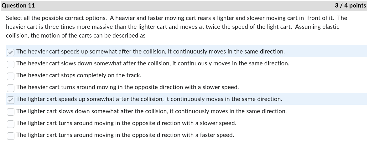 options. A heavier and faster moving cart rears a lighter and slower