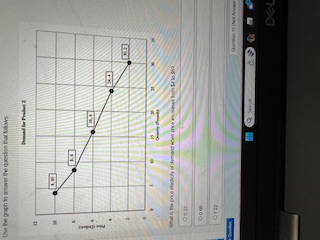  Question 11 Use the graph to answer the question that follows.