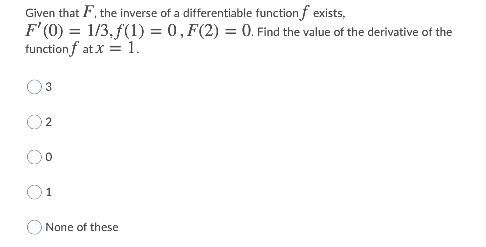None of thesedr Let r = tan f(t). where f(0) = 0