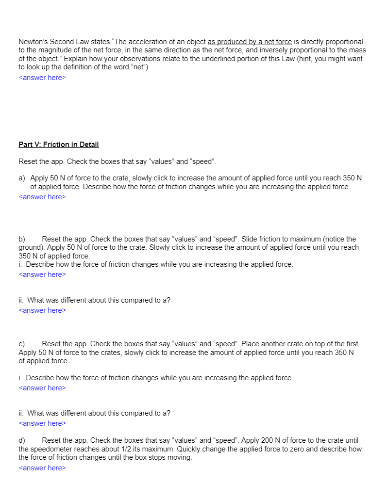the "Motion" box Make sure the boxes that say "Force" and "Speed"