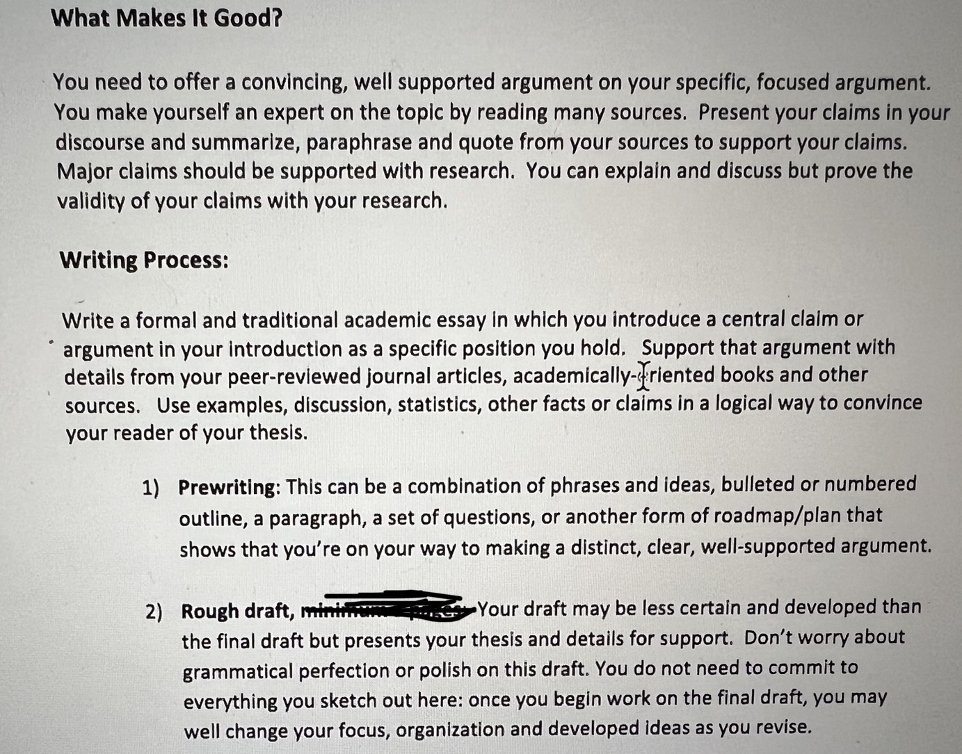 Support that argument with details from your peer-reviewed journal articles, academically-oriented books