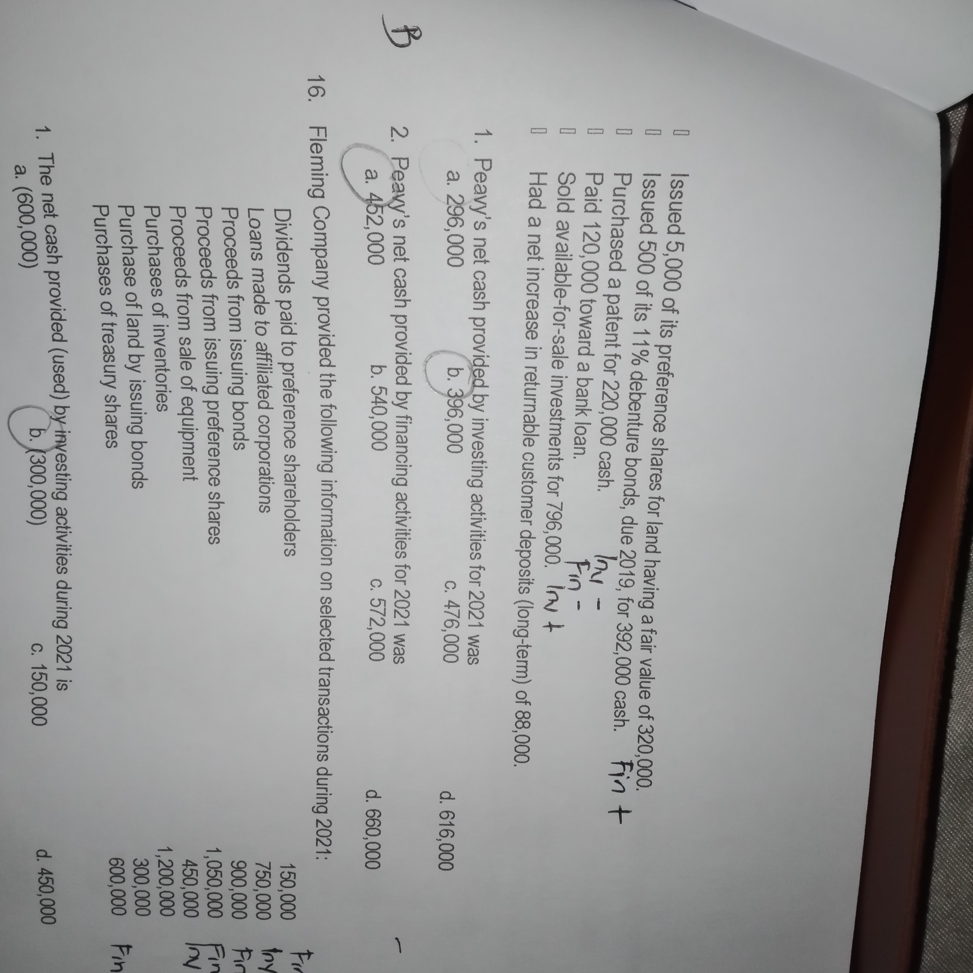 540,000? Explain.In number 20.2 which is correct letter C.(136,000) or d (36,000)?Please