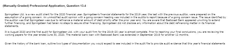 Id is a new and I client for the 2020 Traces year