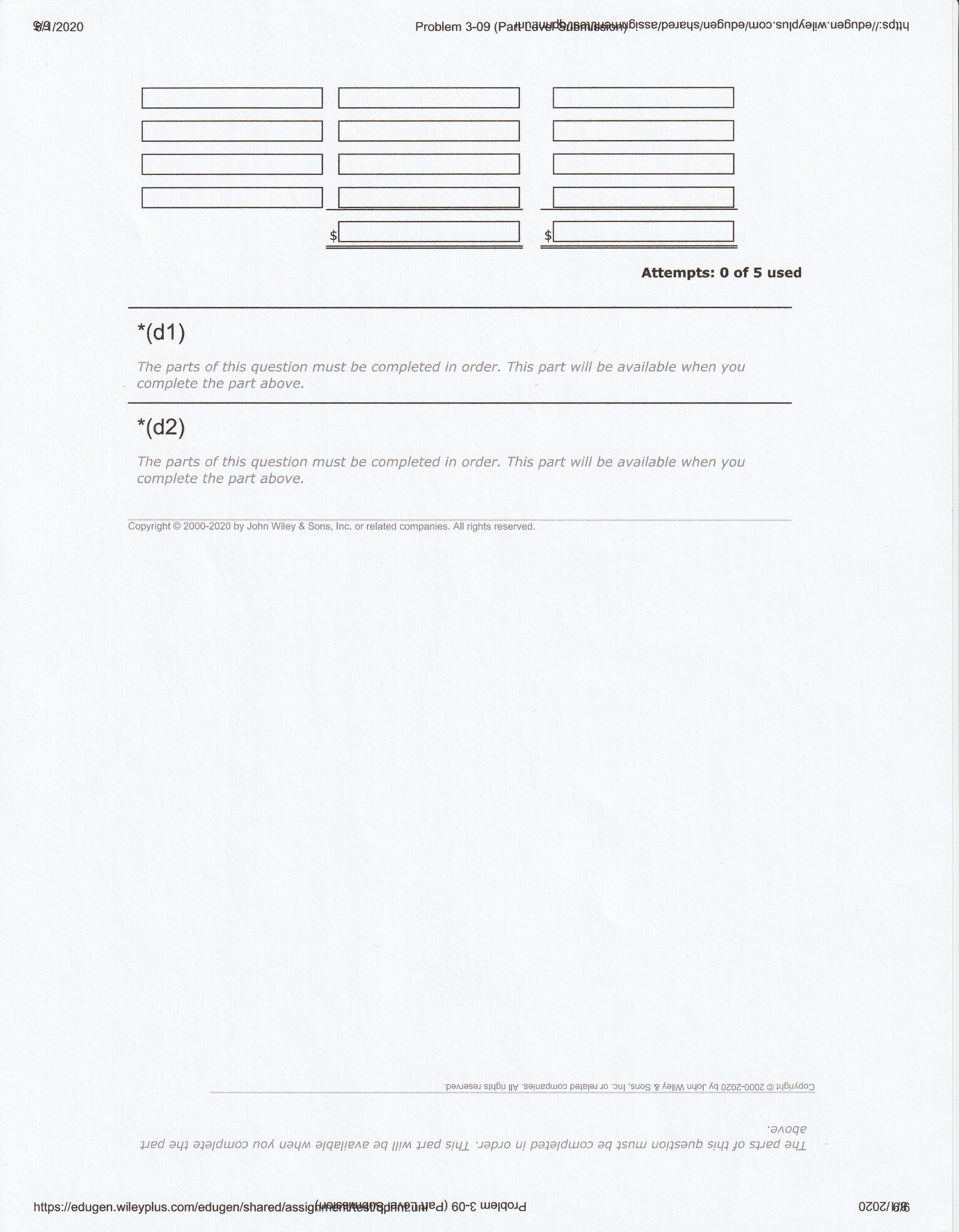 FLTElli Attempts: 1 of 5 used *(b1) Your answer is correct. From