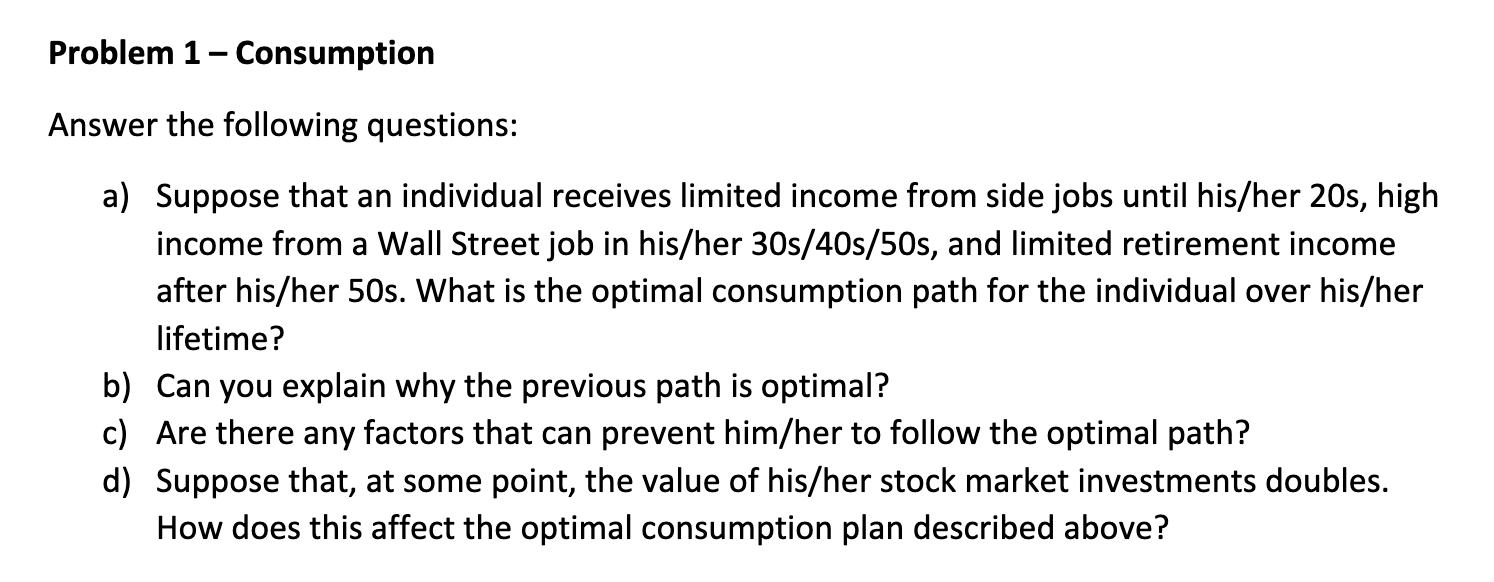 individual receives limited income from side jobs until his/her 205, high income