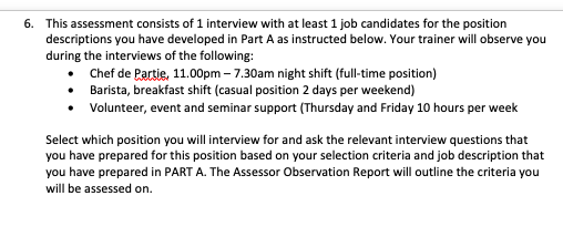 and Friday 10 hours per weekTo get recruitment processes organised you are