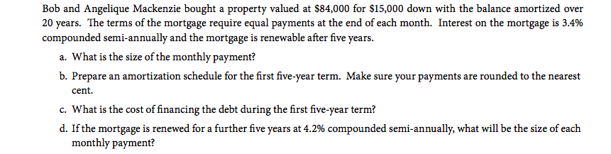 The spreadsheet calculations should be set up in a systematic manner. Your