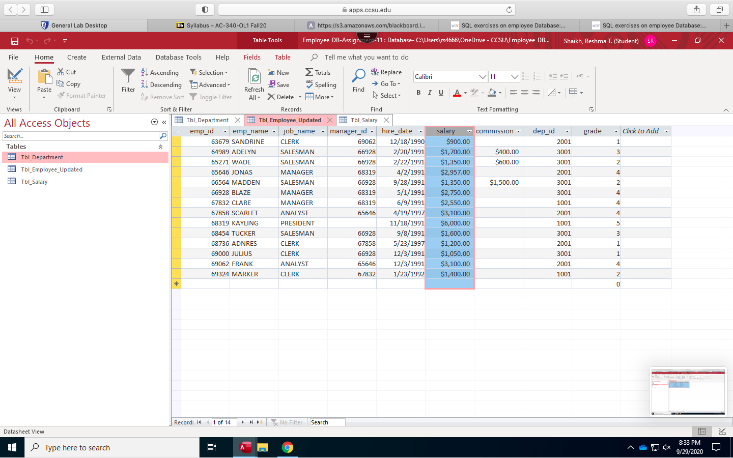 Database- C:\\Users\ s4666\\OneDrive - CCSU\\Employee_DB. Shaikh, Reshma T. (Student) SR X File
