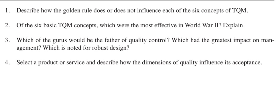 Describe how the golden rule does or does not influence each