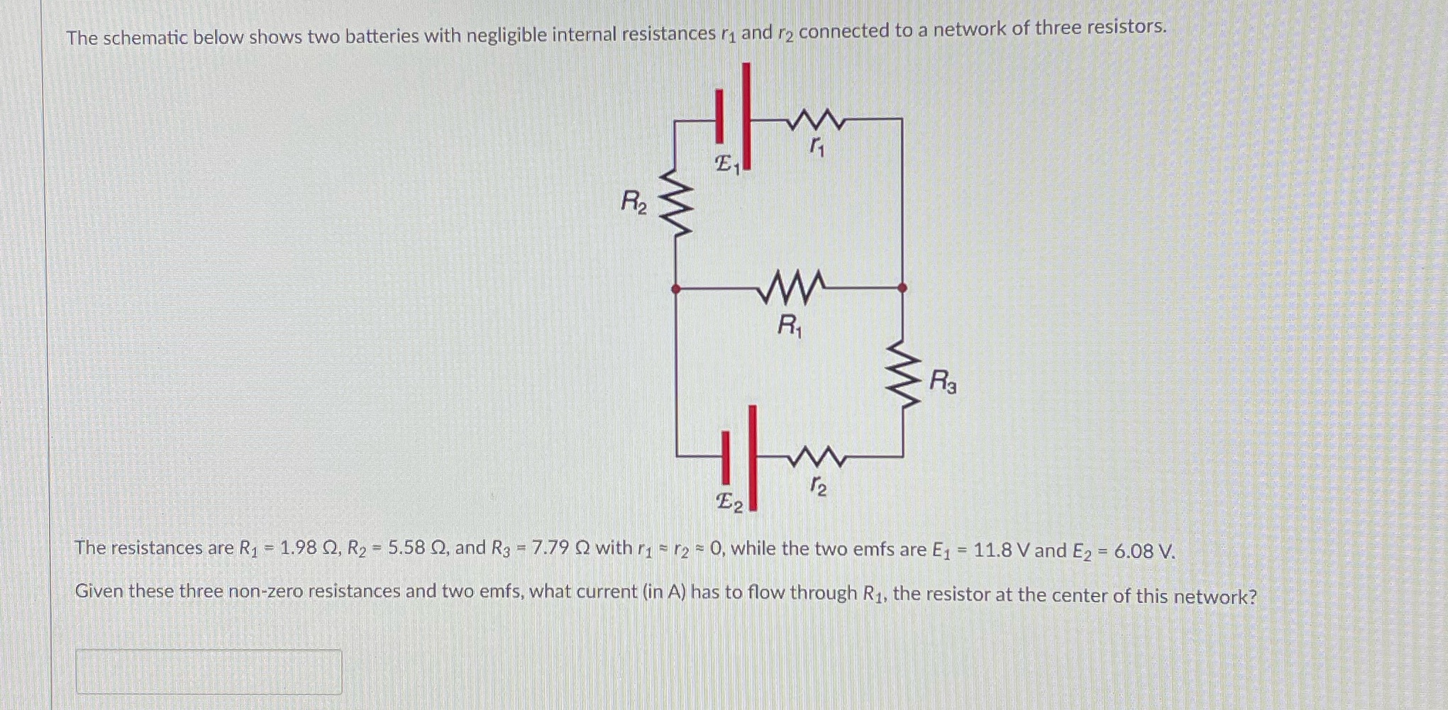 Explain formula and answer! Thank you in advance! The schematic below shows
