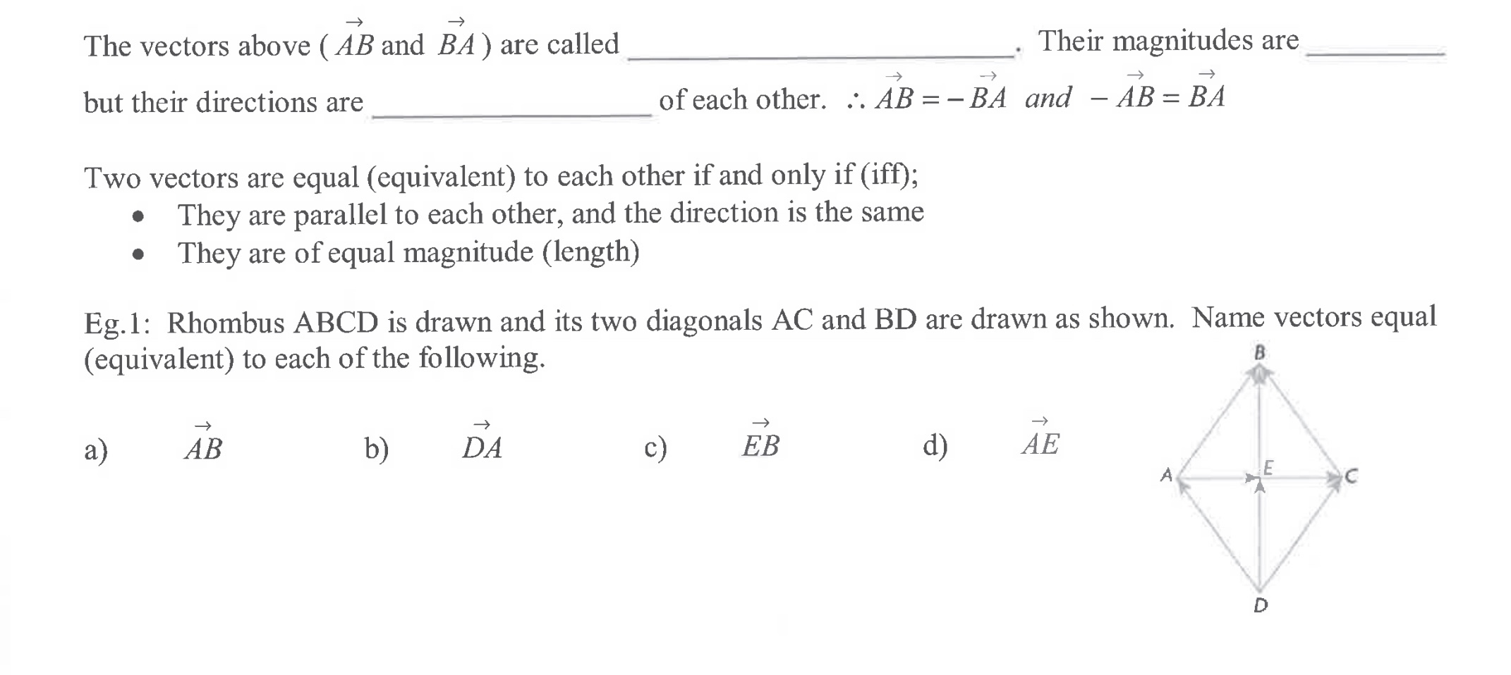 age, volume, area, speed, mass, distance and temperature A vector on the